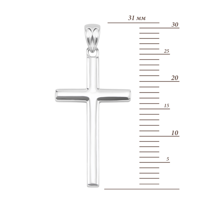 Срібна підвіска Хрестик. Артикул UG5DP2702