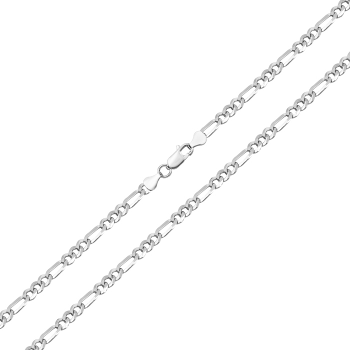 Серебряная цепочка. Артикул UG5GAD 3+1 100 Rod V