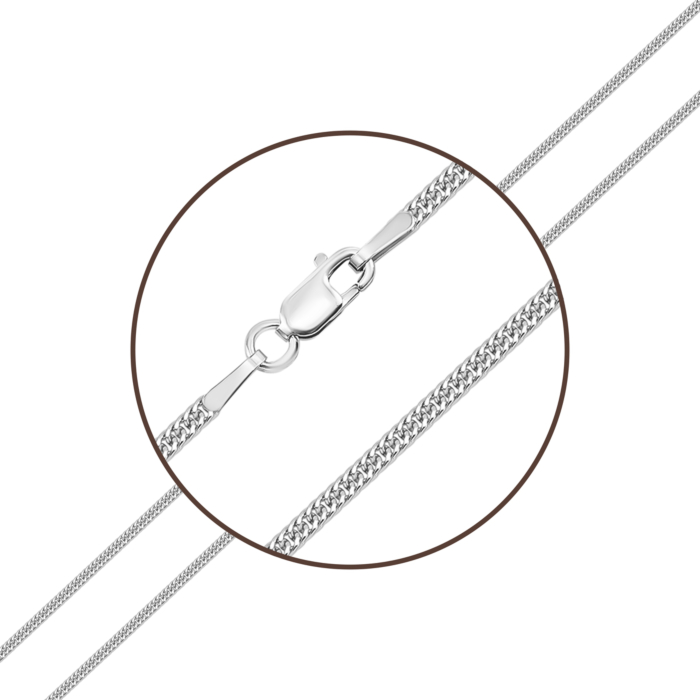 Срібний ланцюжок. Артикул UG5GD DPP 035 Rod V