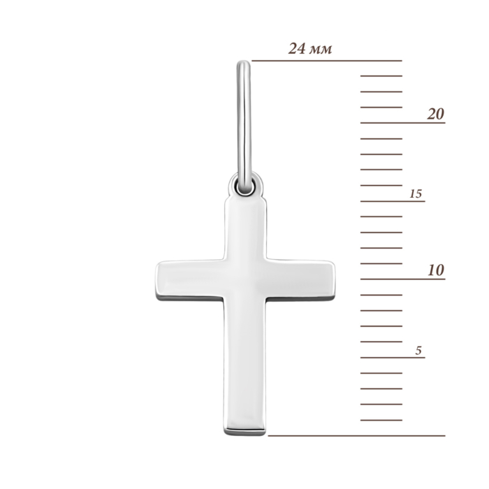 Срібна підвіска Хрестик. Артикул UG5H-178/1