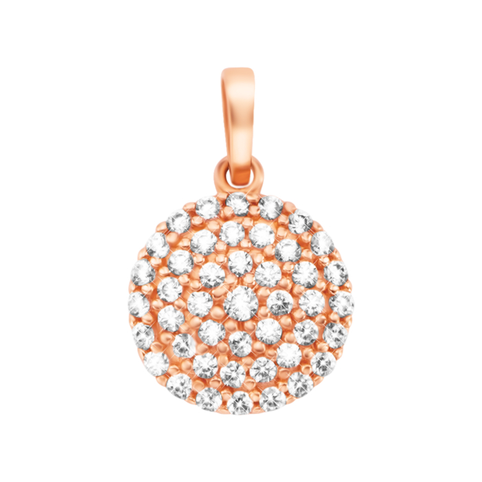 Золота підвіска з фіанітами. Артикул UG5IMS143под