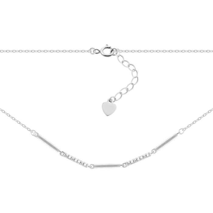 Серебряное колье с фианитами. Артикул UG5JEN02958