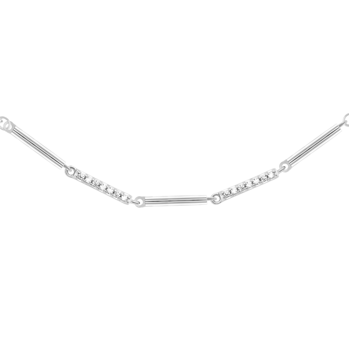 Серебряное колье с фианитами. Артикул UG5JEN02958