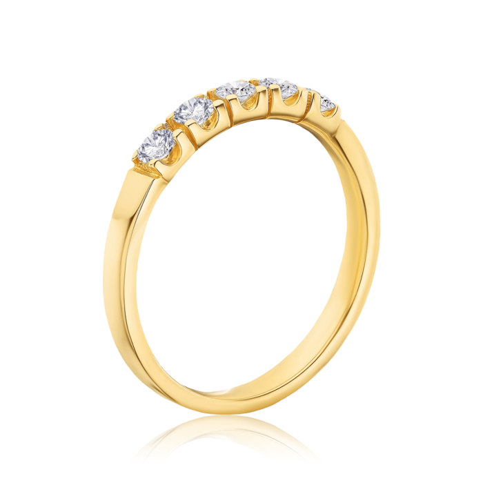 Золотое кольцо с экобриллиантами 1113YH-L/03/0/11900