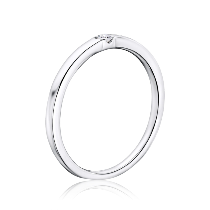 Золотое кольцо с экобриллиантом 1127YH-L/02/1/11914