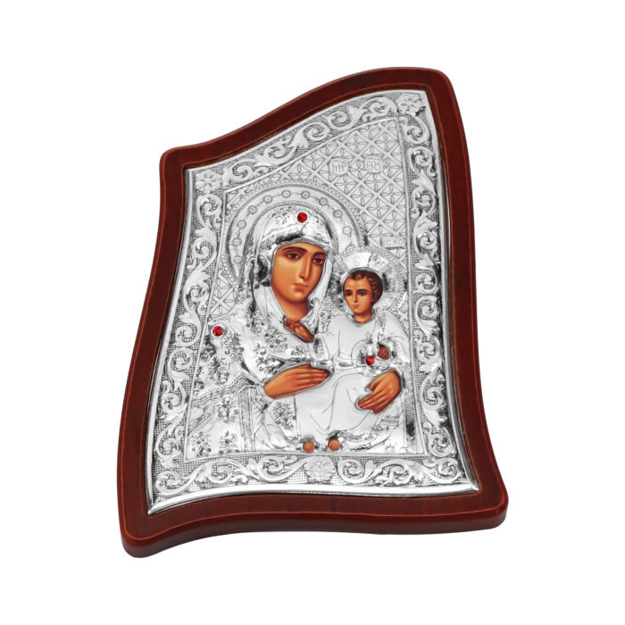 Срібна ікона Божа Матір. Артикул UG5MA/E1902/4