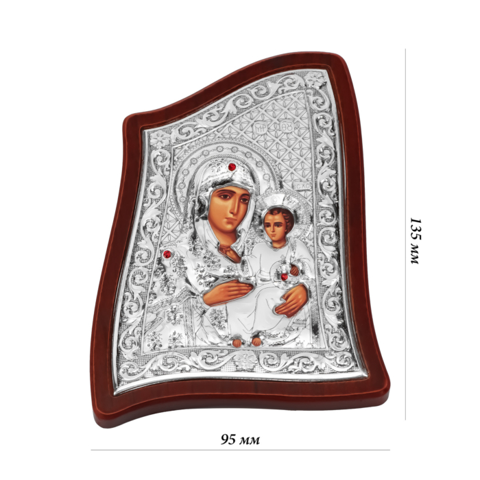Срібна ікона Божа Матір. Артикул UG5MA/E1902/4