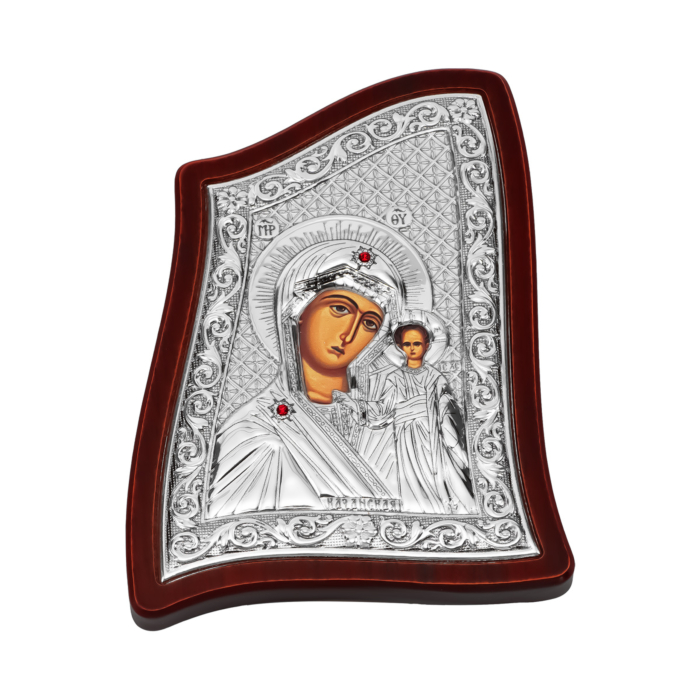 Срібна ікона Божа Матір. Артикул UG5MA/E1906/4