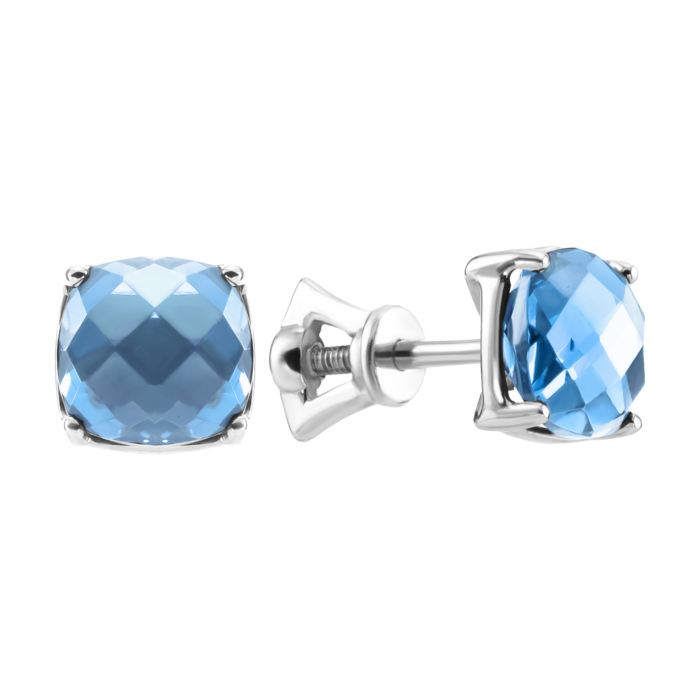 Золотые пусеты с Nano Sital London. Артикул UG5С4165/1GNS London