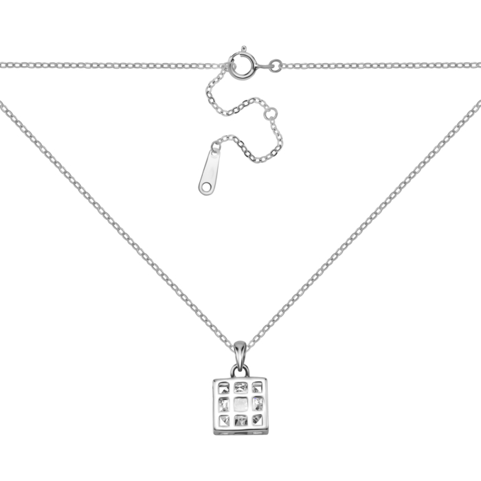 Серебряное колье с фианитом. Артикул UG5NE34391