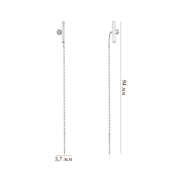 Золоті сережки. Артикул P-5601-E/02/1