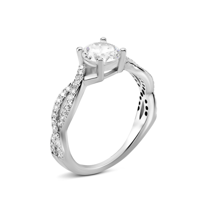 Серебряное кольцо с фианитами. Артикул UG5PA13068