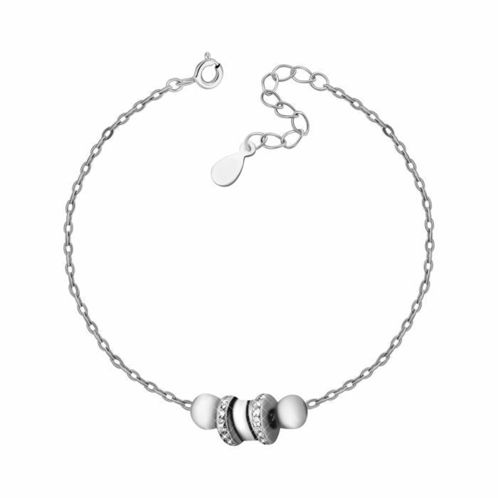 Срібний браслет з фіанітами. Артикул UG5RB00328