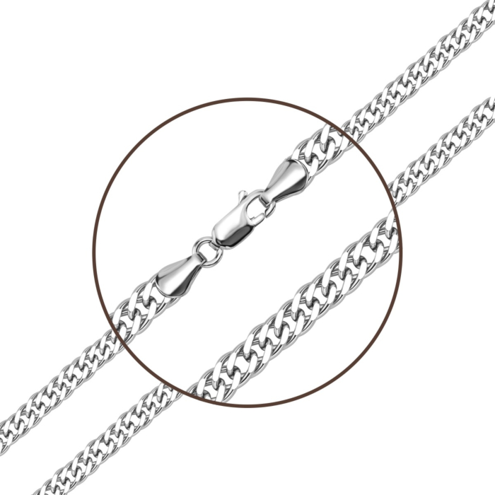 Срібний ланцюжок. Артикул UG5RD 100 rod.Rh