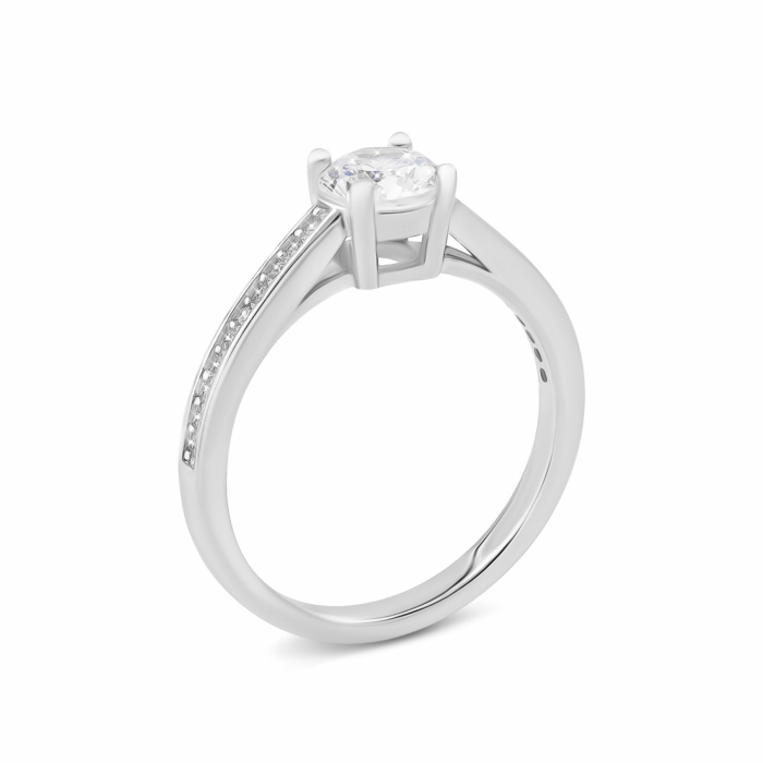Серебряное кольцо с фианитами. Артикул UG5SZDR16535
