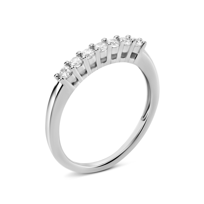 Срібна каблучка з фіанітами. Артикул UG5SR01155
