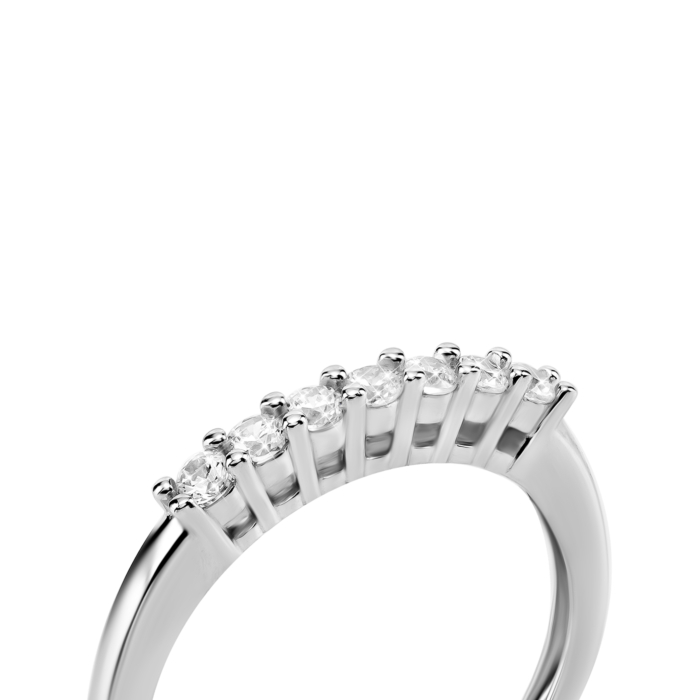 Срібна каблучка з фіанітами. Артикул UG5SR01155