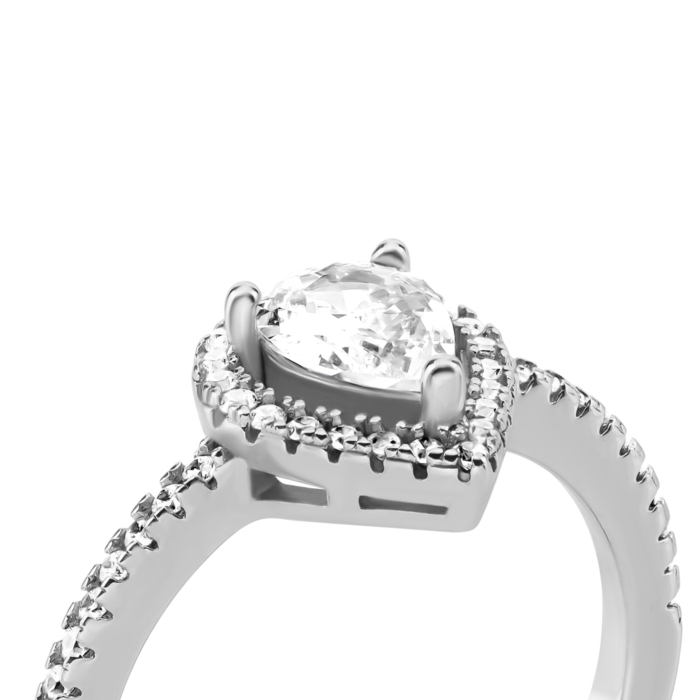 Срібна каблучка з фіанітами. Артикул UG5SR26918