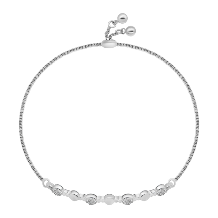Срібний браслет з фіанітамим. Артикул UG5SZDB03907
