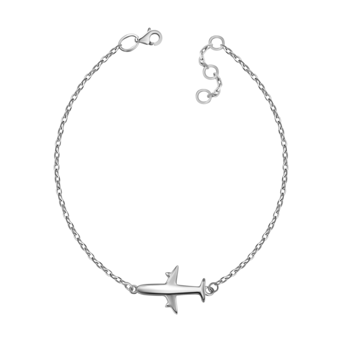 Серебряный браслет Самолет. Артикул UG5SZDB03937