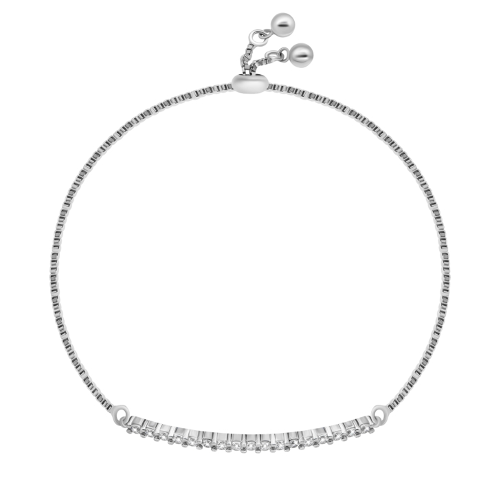 Срібний браслет з фіанітами. Артикул UG5SZDB04778
