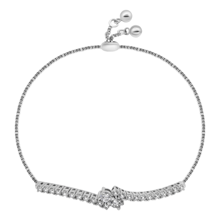 Серебряный браслет с фианитами. Артикул UG5SZDB04781