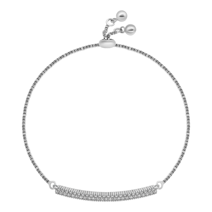 Срібний браслет з фіанітами. Артикул UG5SZDB04784