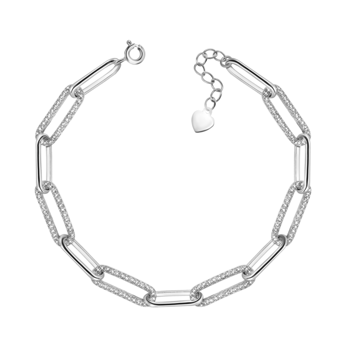 Серебряный браслет с фианитами. Артикул UG5SZDB05198