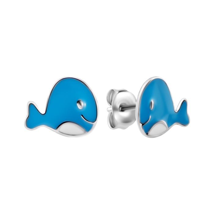 Срібні пусети з емаллю. Артикул UG5SZDE06909