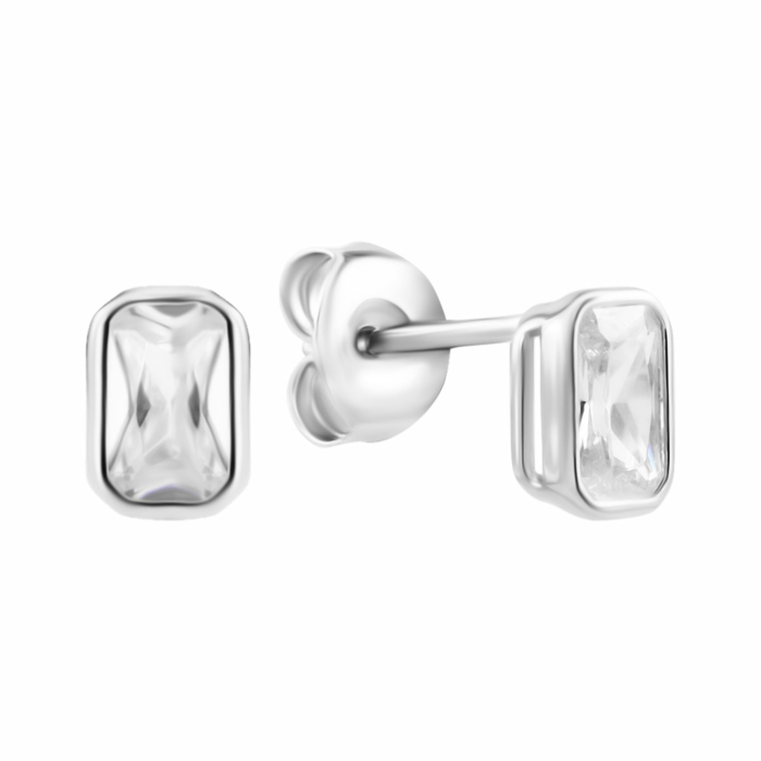 Срібні пусети з фіанітами. Артикул UG5SZDE09094