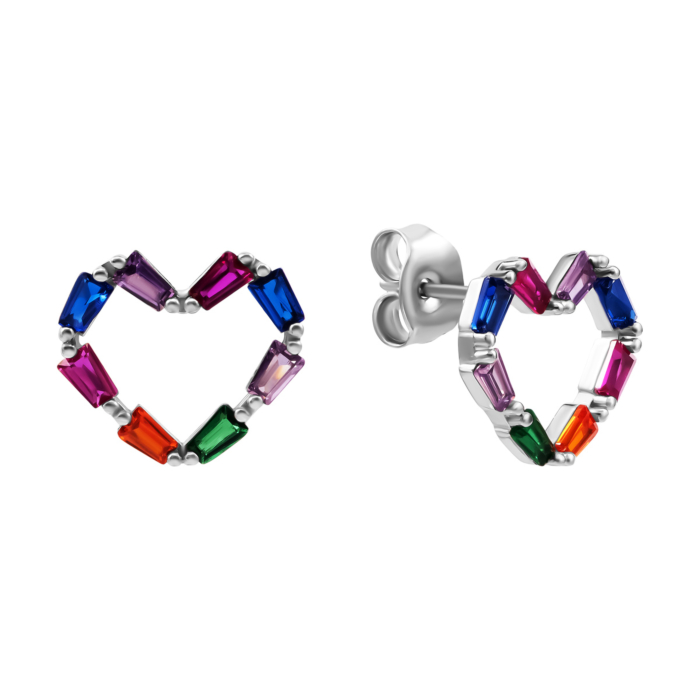 Срібні пусети з фіанітами. Артикул UG5SZDE13790