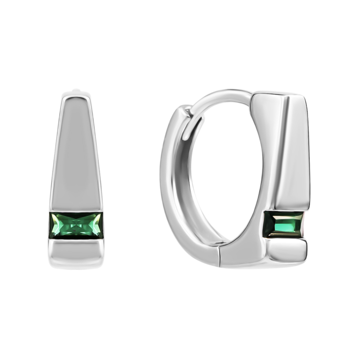 Срібні сережки з фіанітами. Артикул UG5SZDE13792