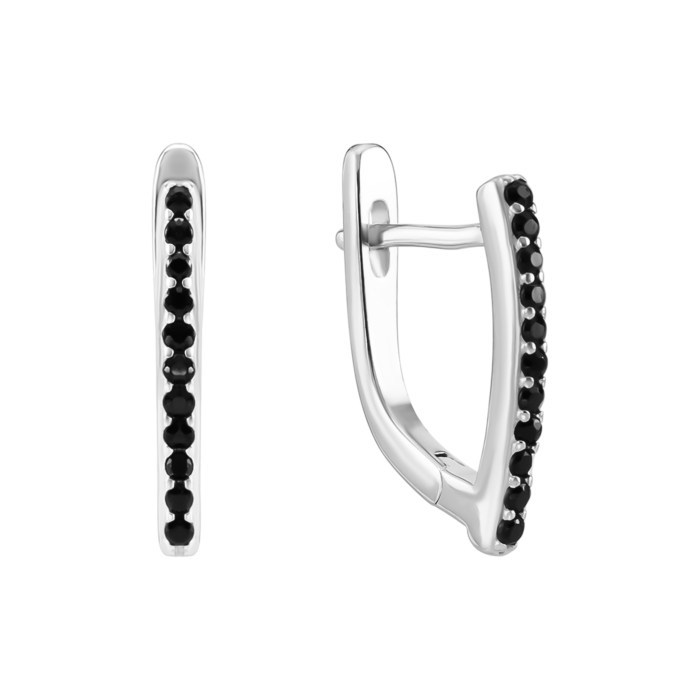 Серебряные серьги с фианитами. Артикул UG5SZDE15067