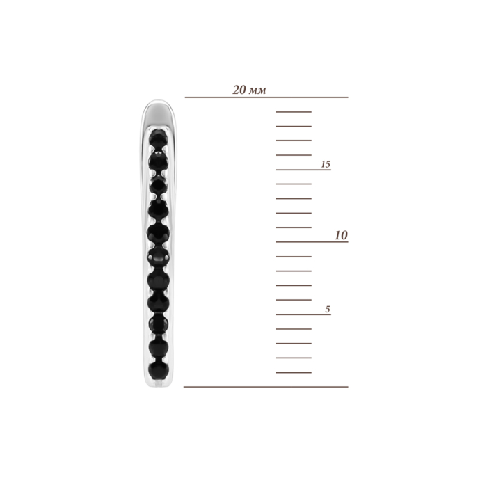 Серебряные серьги с фианитами. Артикул UG5SZDE15067