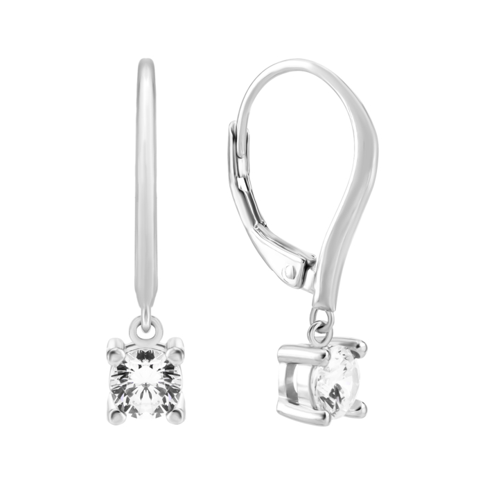 Серебряные серьги с фианитами. Артикул UG5SZDE16669
