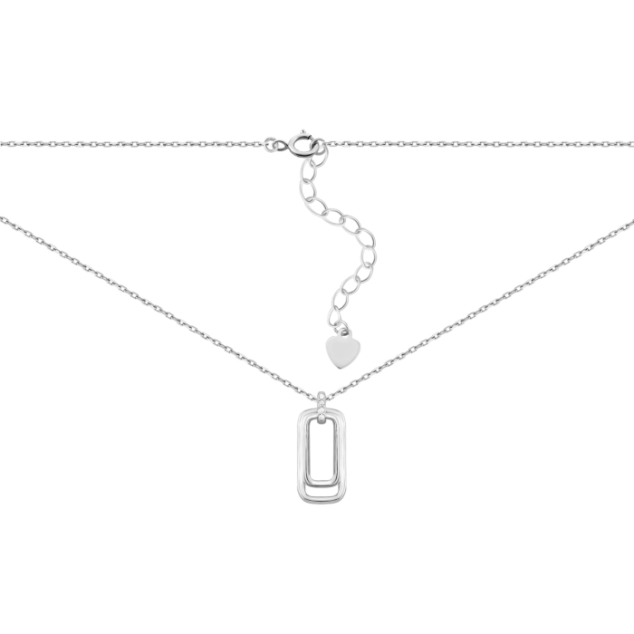 Серебряное колье с фианитами. Артикул UG5SZDN01452