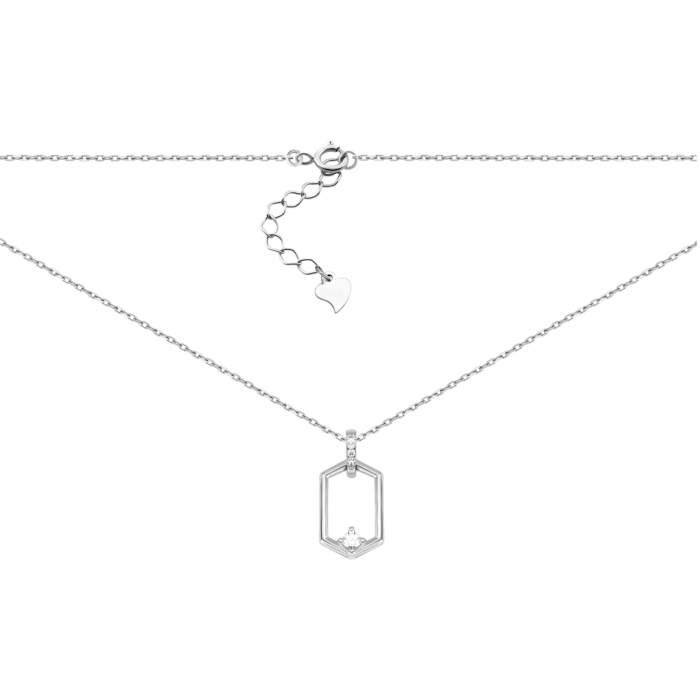 Серебряное колье с фианитами. Артикул UG5SZDN01469