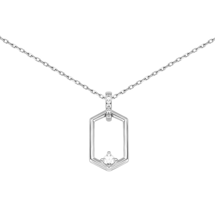 Серебряное колье с фианитами. Артикул UG5SZDN01469