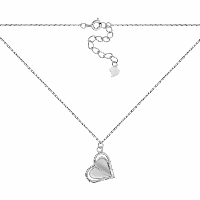 Срібне кольє Серце. Артикул UG5SZDN01517