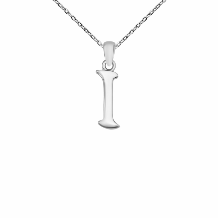 Срібне кольє Буква І. Артикул UG5SZDN14308 I