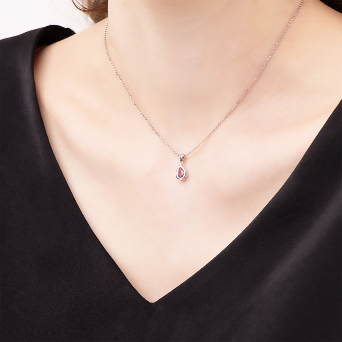 Серебряная подвеска с аметистом. Артикул UG5SZDP02880-1