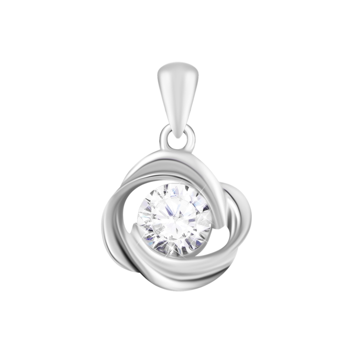 Срібна підвіска з фіанітом. Артикул UG5SZDP02896