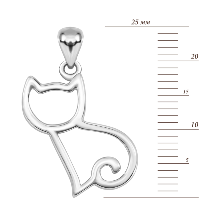 Срібна підвіска Котик. Артикул UG5SZDP03479