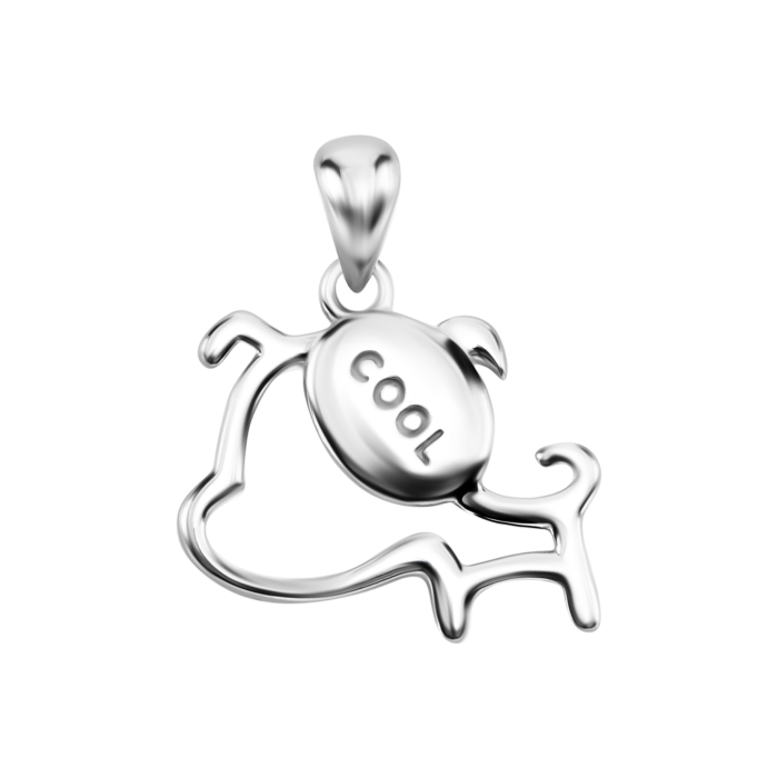 Серебряная подвеска Собачка. Артикул UG5SZDP03620