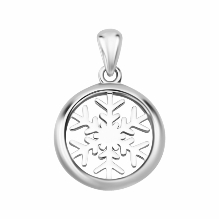 Срібна підвіска Сніжинка. Артикул UG5SZDP03695
