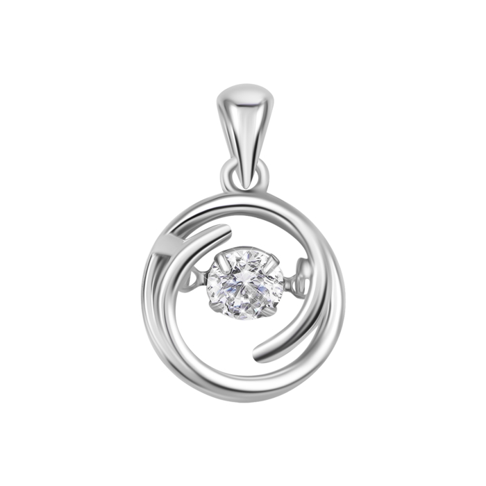 Срібна підвіска з фіанітом. Артикул UG5SZDP03705