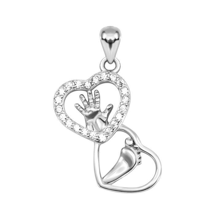 Срібна підвіска з фіанітами. Артикул UG5SZDP03720