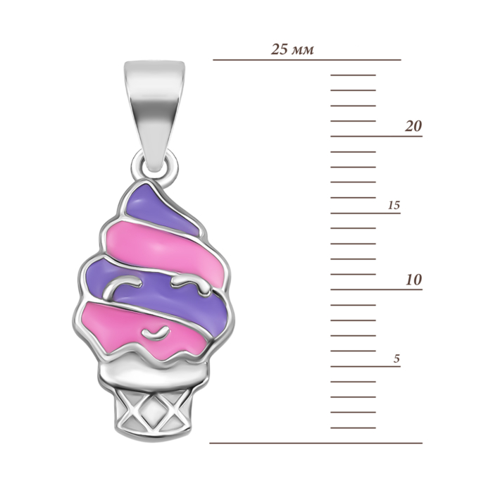 Срібна підвіска з емаллю. Артикул UG5SZDP03746