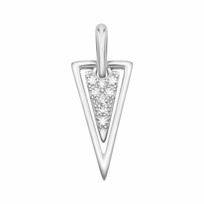 Срібна підвіска з фіанітами. Артикул UG5SZDP03798