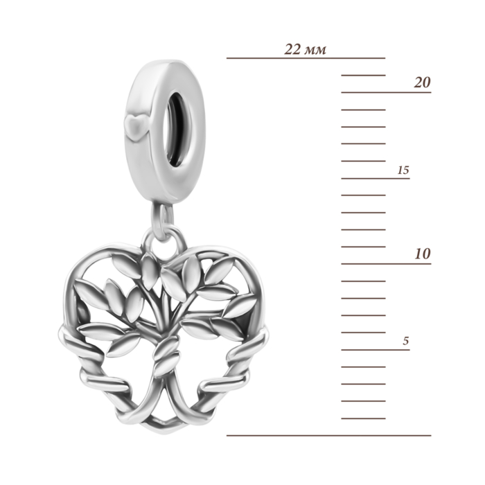 Срібна намистина шарм Дерево. Артикул UG5SZDP04575